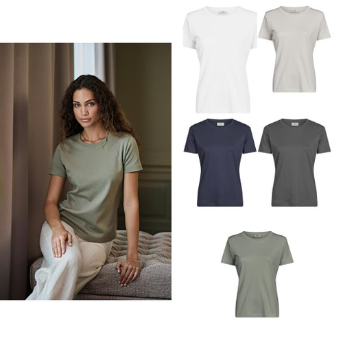 Tee Jays Women’s Pima cotton tee (1451)