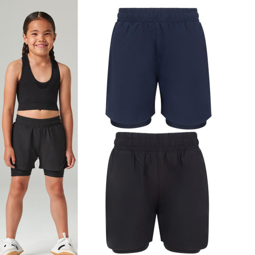 Tombo Kids double-layer sports shorts