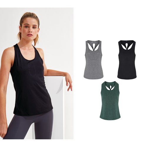 Women's TriDri® yoga knot vest