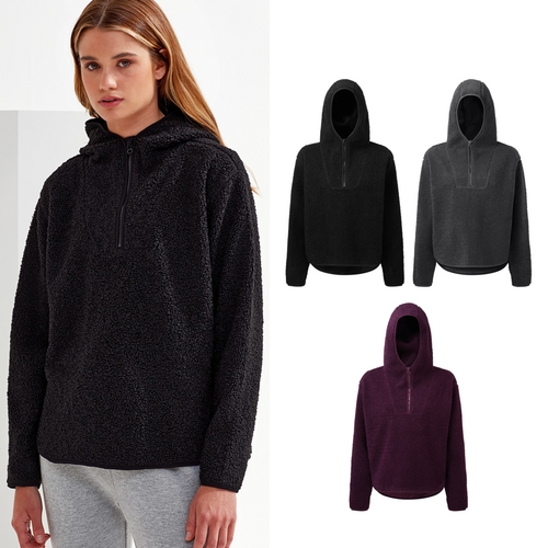 Women's TriDri® sherpa ¼-zip hoodie