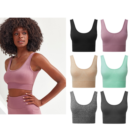 Women's TriDri® ribbed seamless 3D fit multi-sport bra