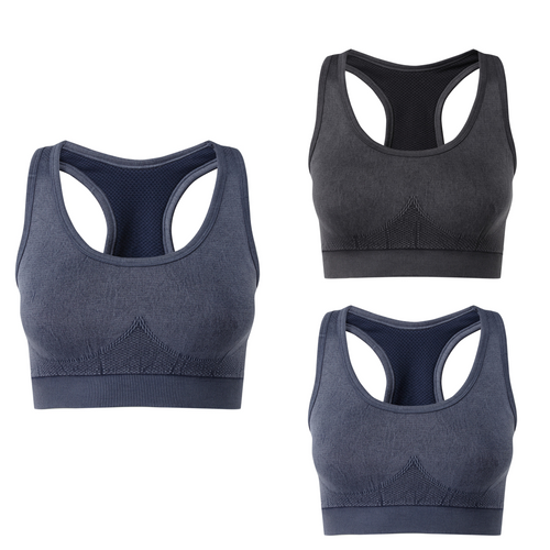 TriDri® seamless '3D fit' multi-sport denim look bra