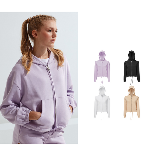Women’s TriDri® recycled drawstring full-zip hoodie