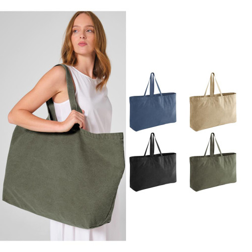 Westford Mill Garment-dyed oversized tote bag