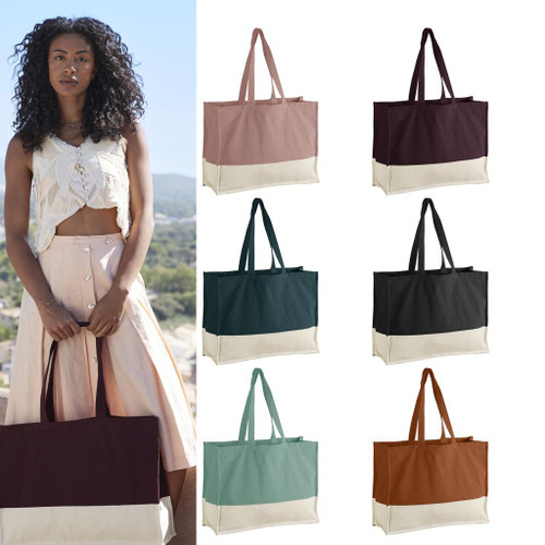 Westford Mill EarthAware® organic contrast shopper