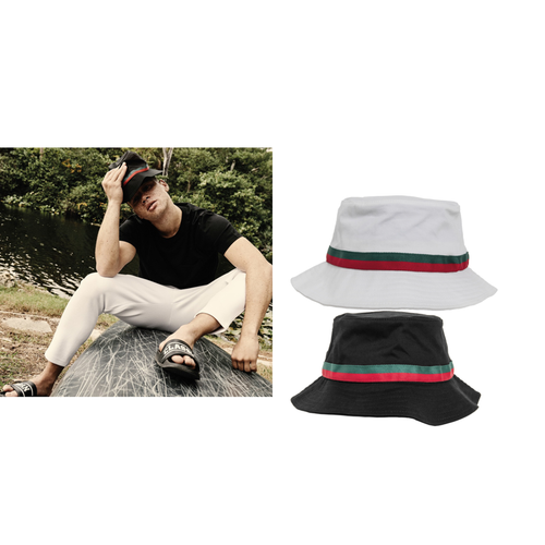 Flexfit by Yupoong Stripe bucket hat (5003S)