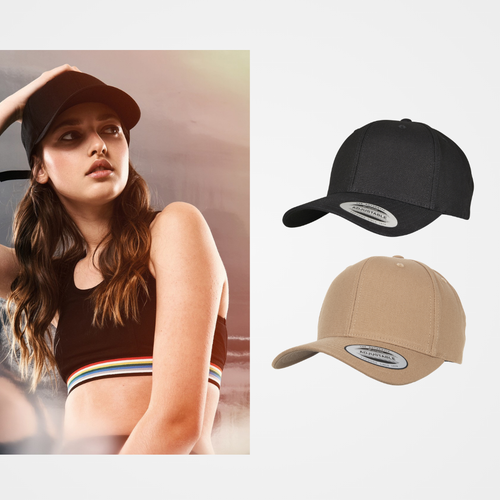 Flexfit by Yupoong 6-panel curved metal snap (7708MS)