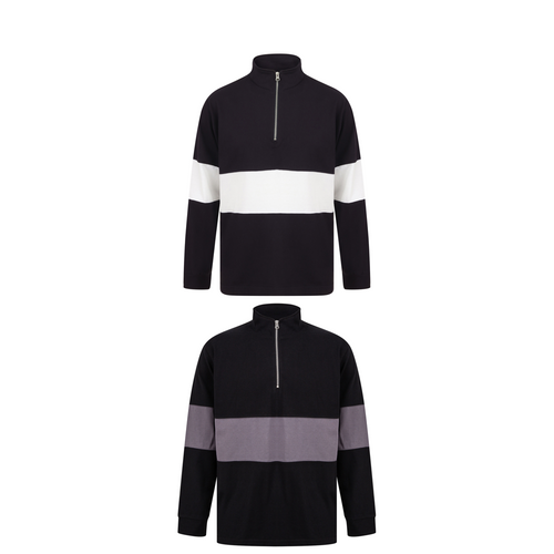 Front Row Panelled ¼ zip - FR06M