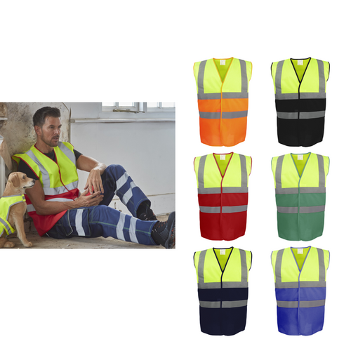 Yoko Hi-vis two-tone waistcoat (HVW122) - HVW122