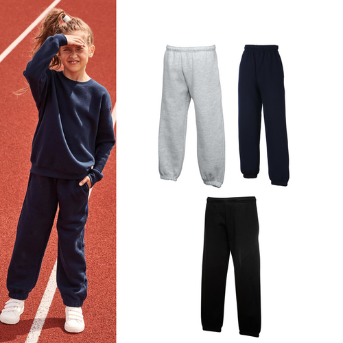 Fruit of the Loom Kids premium elasticated cuff jog pants - 64-025-0