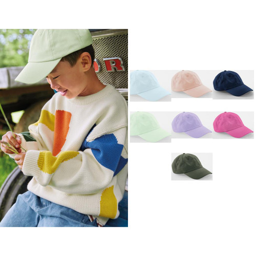 Beechfield Junior low-profile 6-panel dad cap