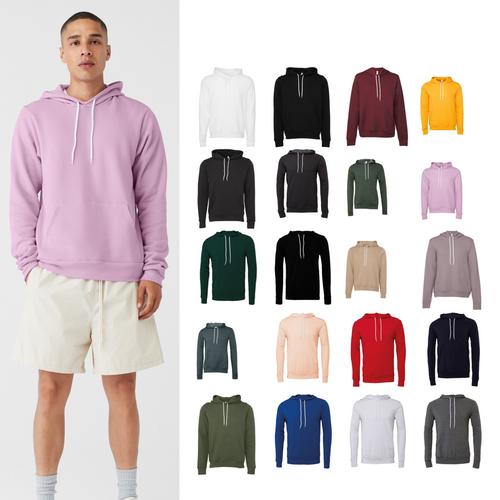 Bella Canvas Unisex polycotton fleece pullover hoodie