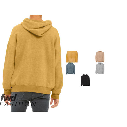 Bella Canvas Unisex sueded fleece pullover hoodie