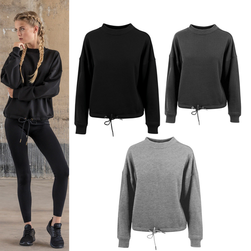 Build Your Brand Women's oversize crew neck