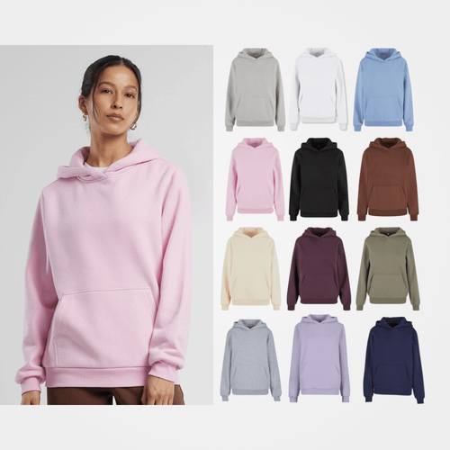 Build Your Brand Women’s fluffy hoodie