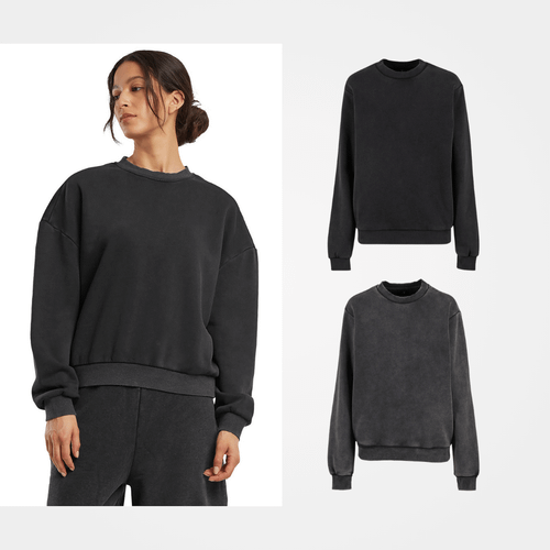 Build Your Brand Women’s vintage heavy crew neck