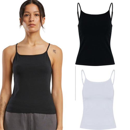 Build Your Brand Women’s stretch Jersey short slim top