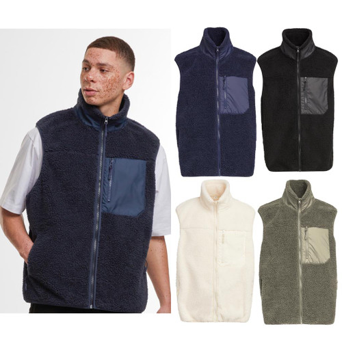 Build Your Brand Bonded sherpa vest