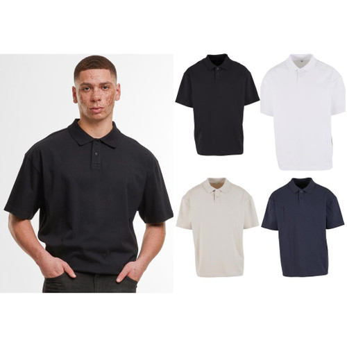 Build Your Brand Oversized polo shirt