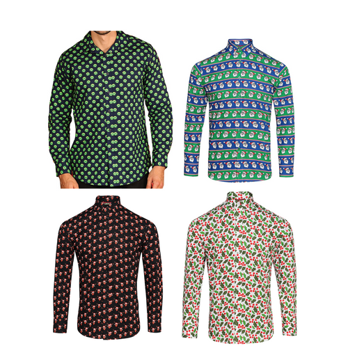 The Christmas Shop Printed Christmas shirt