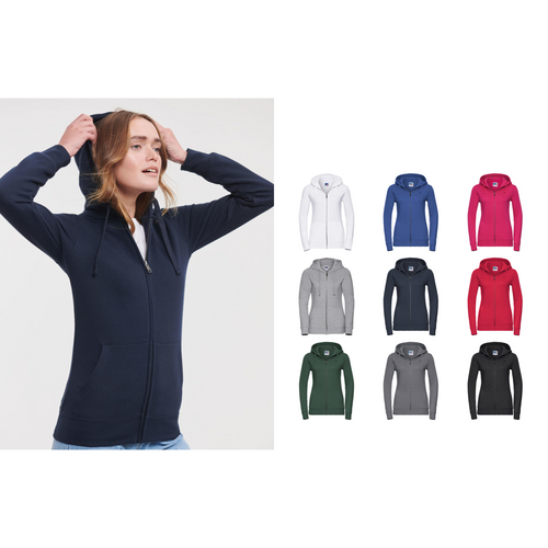 Russell Europe Women's authentic zipped hooded sweatshirt