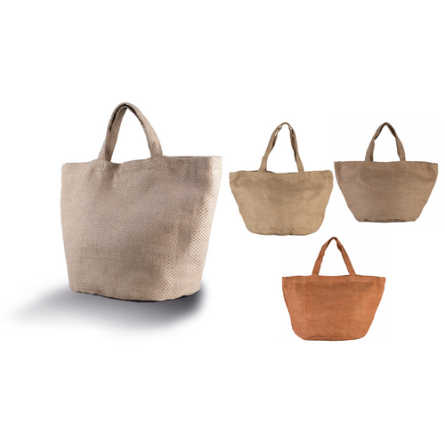 KiMood 100% natural yarn dyed jute bag KI0227