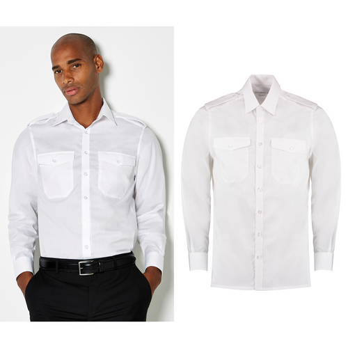 Kustom Kit Pilot shirt long sleeved