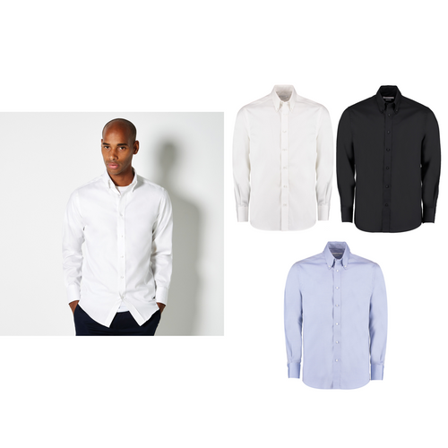 Kustom Kit Premium Oxford shirt long-sleeved (tailored fit)