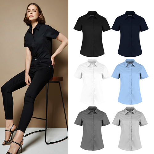 Kustom Kit Women's poplin shirt short sleeve