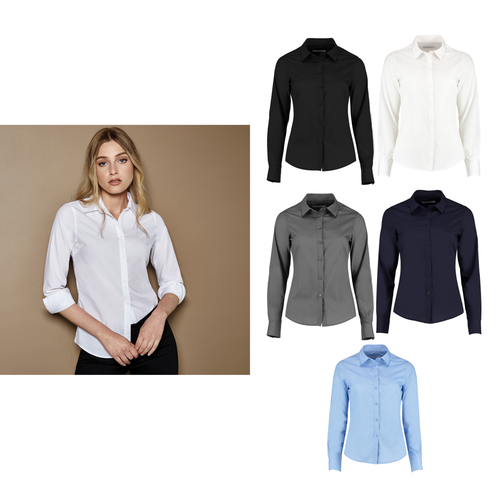 Kustom Kit Women's poplin shirt long sleeve