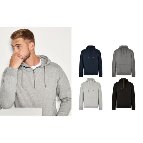 Kustom Kit Regular fit 1/4 zip hoodie