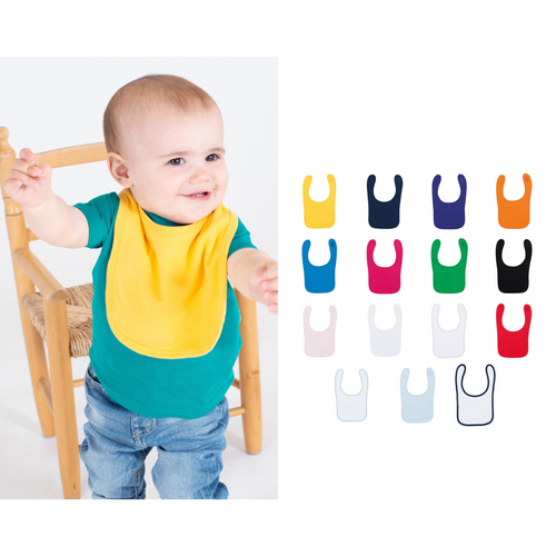 Larkwood Plain and contrast bib