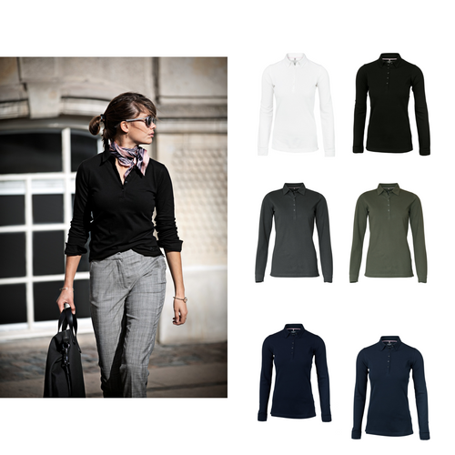 Nimbus Women’s Carlington – deluxe long sleeve polo