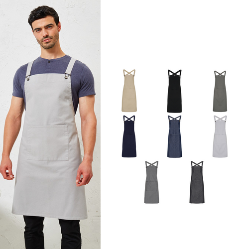 Premier Cross back 'barista' bib apron