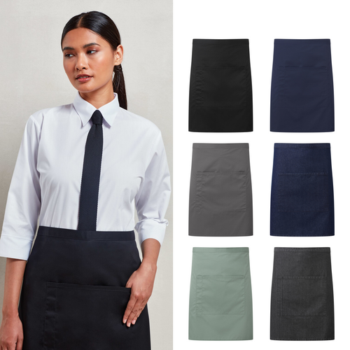 Premier ‘Colours collection’ mid-length pocket apron