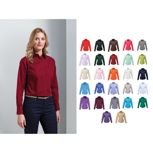 Premier Women's poplin long sleeve blouse
