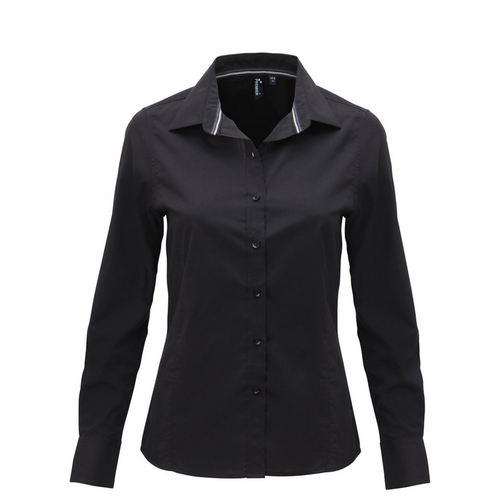 Premier Women's long sleeve fitted "Friday bar shirt" - PR314