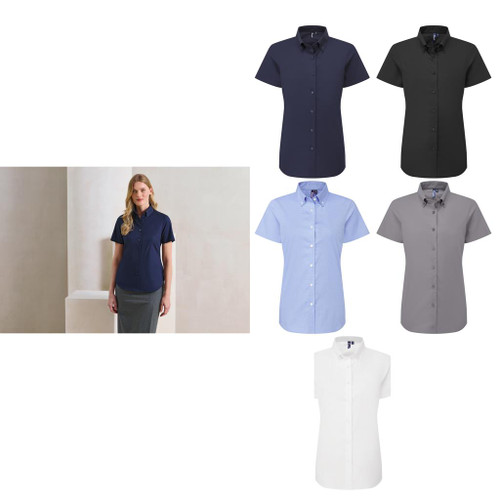 Premier Women’s ‘Supreme’ Oxford short sleeve shirt