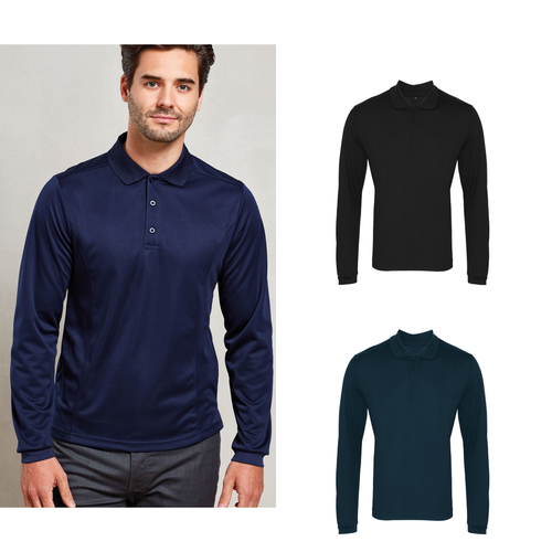Premier Long sleeve Coolchecker® piqué polo