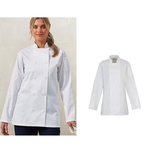 Premier Women's long sleeve chef's jacket
