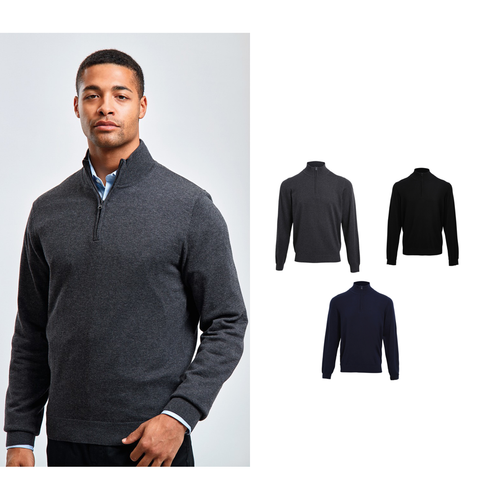 Premier ¼ zip knitted sweater