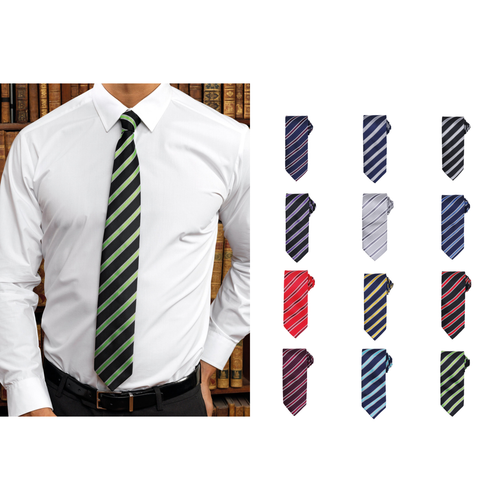 Premier Waffle stripe tie