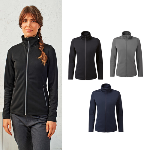 Premier Women's spun dyed sustainable zip-through sweatshirt