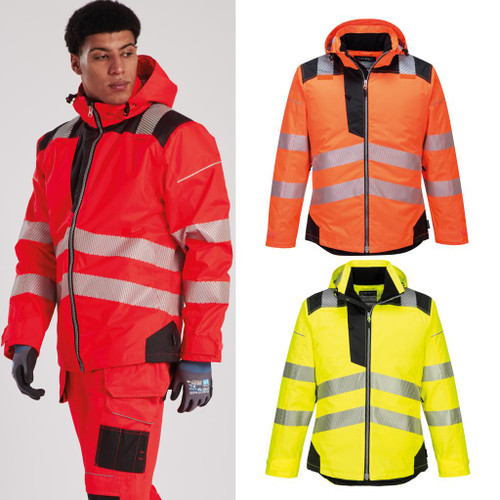 Portwest PW3 Hi-vis winter jacket (T400)
