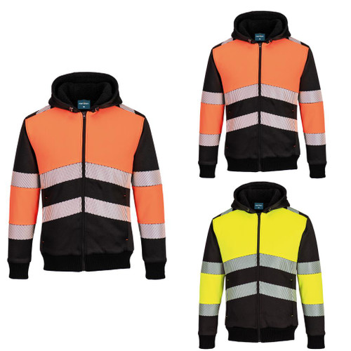 Portwest PW3 Hi-vis Class 1 winter hoodie (PW377)