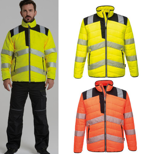 Portwest PW3 Hi-vis baffle jacket (PW371)