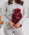 Ribbon Luxury classic faux fur hot water bottle and cover