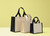 Nutshell® Jute canvas panel shopper