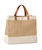 Nutshell® Adley jute with faux leather tote