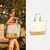 Westford Mill Jute base canvas tote XL